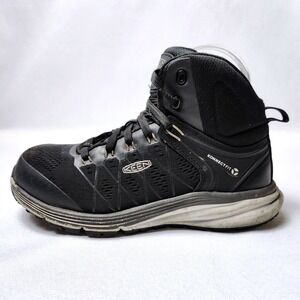 KEEN REGEN KONNECT FIT‎ CARBON TOE WORK BOOTS WOMENS 8 WIDE BLACK UTILITY SHOES